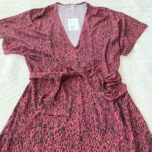 & Other Stories cheetah print dress